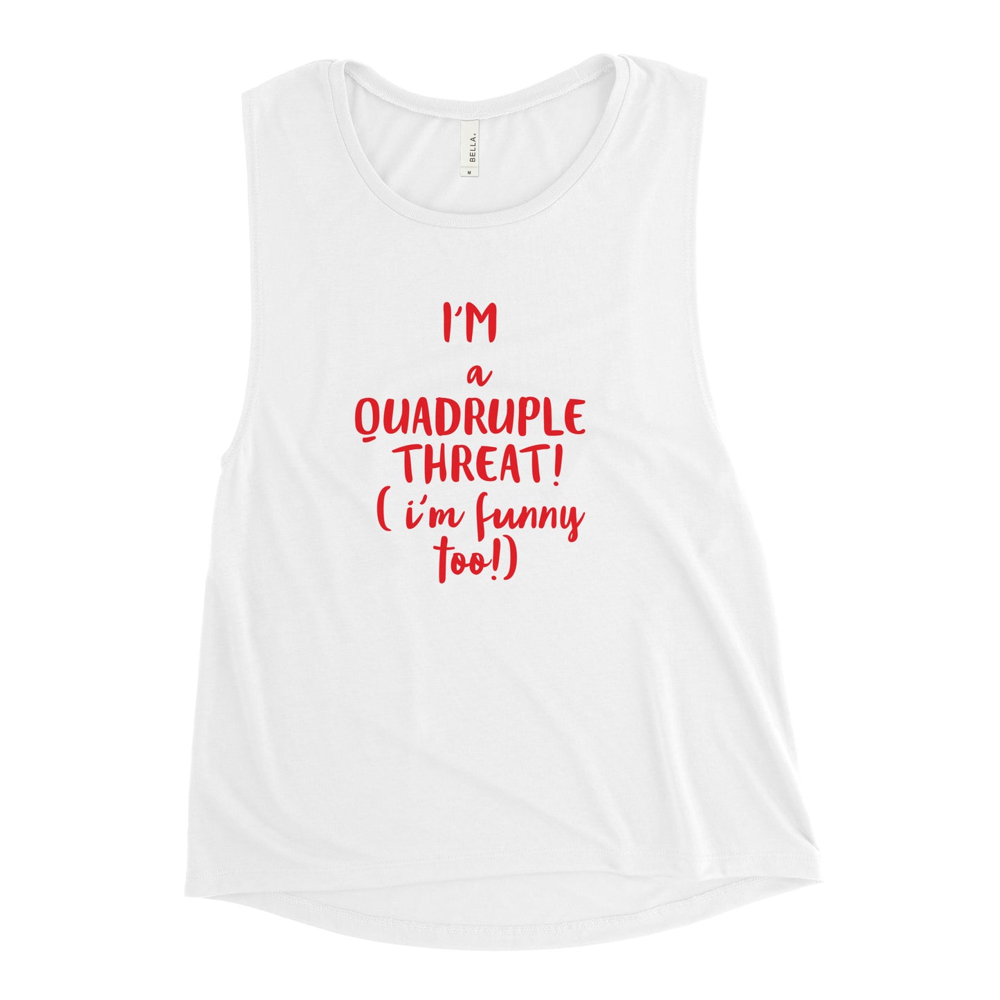 Quadruple Threat Ladies’ Muscle Tank